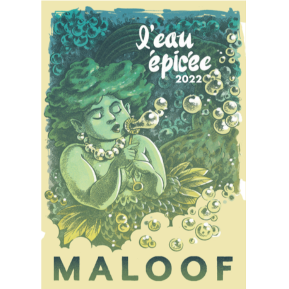 Bouteille de vin nature, vin mousseux de l'Oregon du Domaine Maloof: L'eau épicée.
