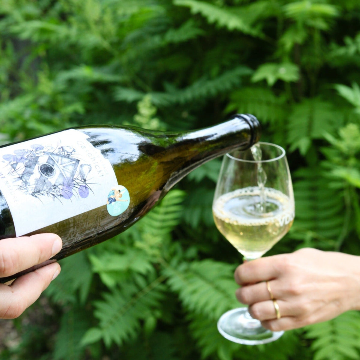 Crémant d'Alsace Brut Nature - Bulles - Domaine Geschickt - Le vin dans les voiles