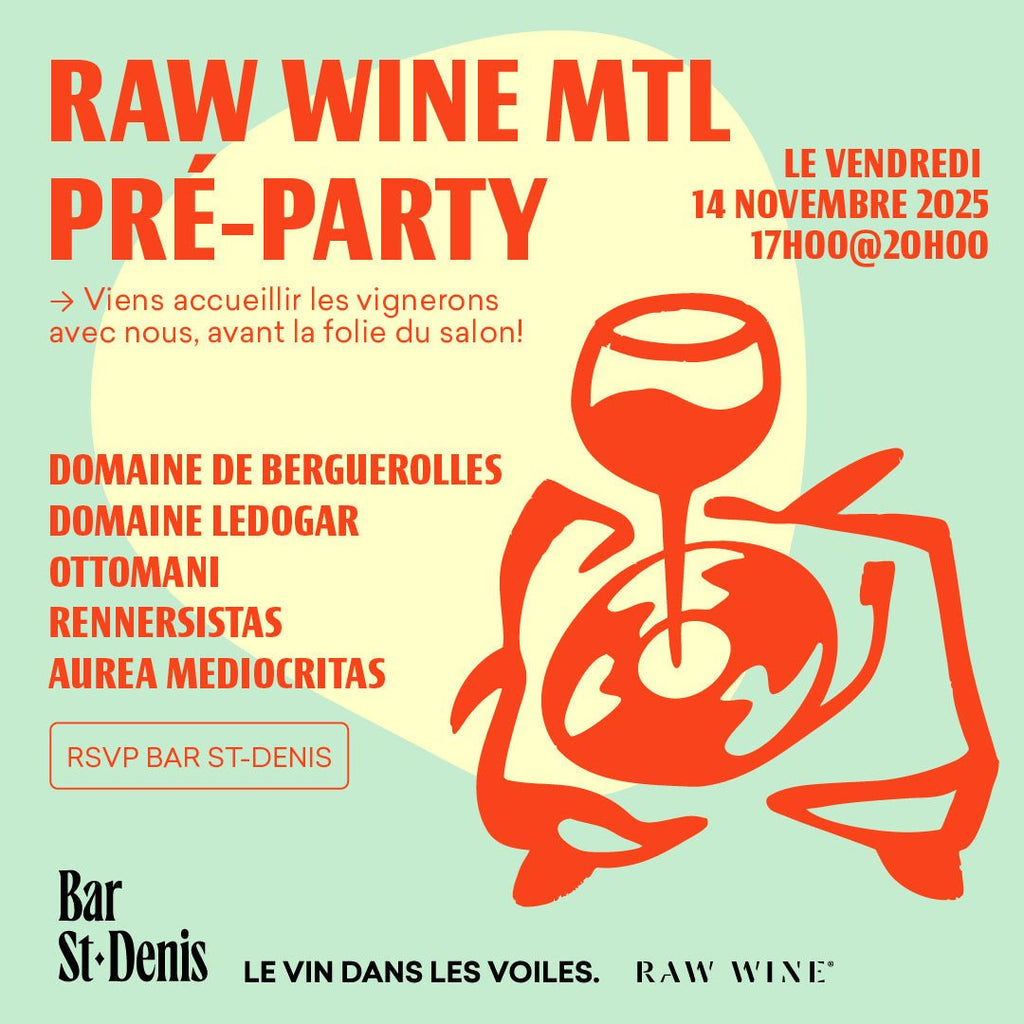 RAW WINE MTL PRÉ-PARTY AU BAR ST-DENIS