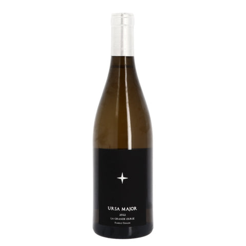 Bouteille de vin blanc biodynamique du Rhône du Domaine La Grande Ourse : Ursa Major blanc. Un vin nature à se procurer en importation privée au Québec. Parfait pour vos accords mets-vins grâce à la sélection de Le vin dans les voiles.