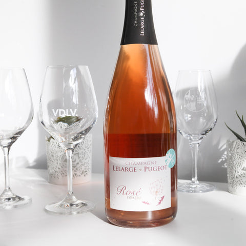 Champagne Rosé Extra Brut - Bulles - Champagne Lelarge-Pugeot - Le vin dans les voiles