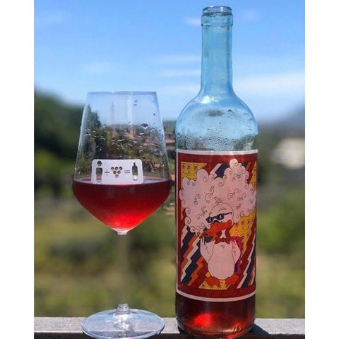 Bouteille de vin nature, vin rosé italien de la Ligurie du Domaine Il brutto anatroccolo rosato.