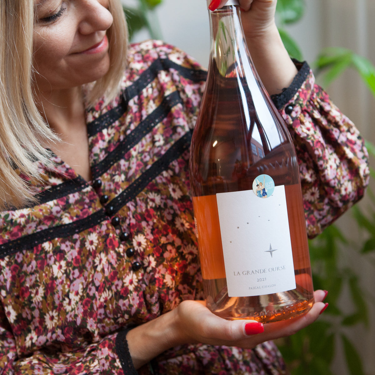 Bouteille de vin nature en magnum 1,5 litre, vin rosé du Domaine La Grande Ourse en Côtes-du-Rhône : La grande ourse rosé. (image : 1 sur 3)
